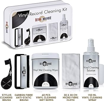 VINYL RECORD CLEANING KIT - RETRO