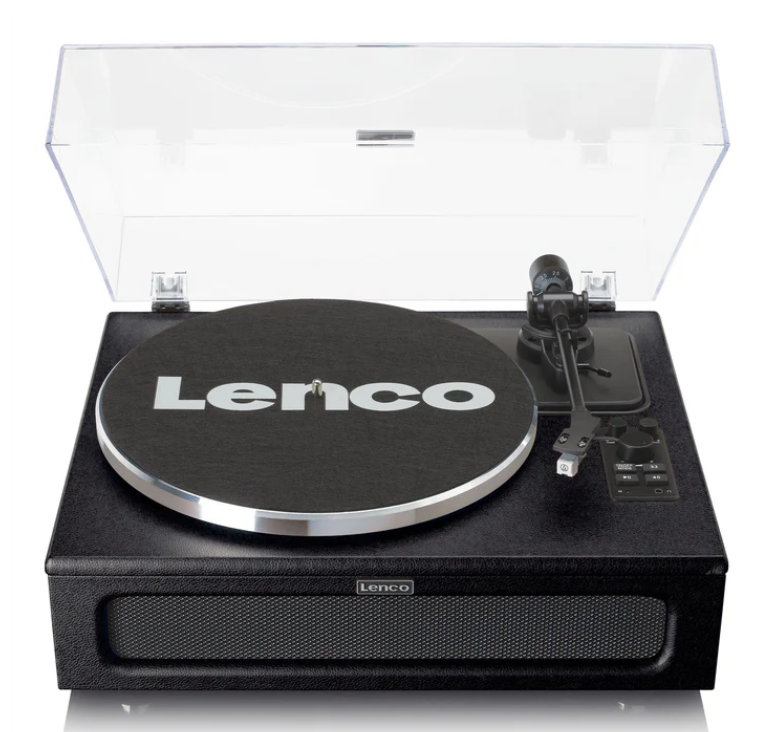 LENCO - PLATENSPELER LS-430 BK MET 4 SPEAKERS -ZWART-