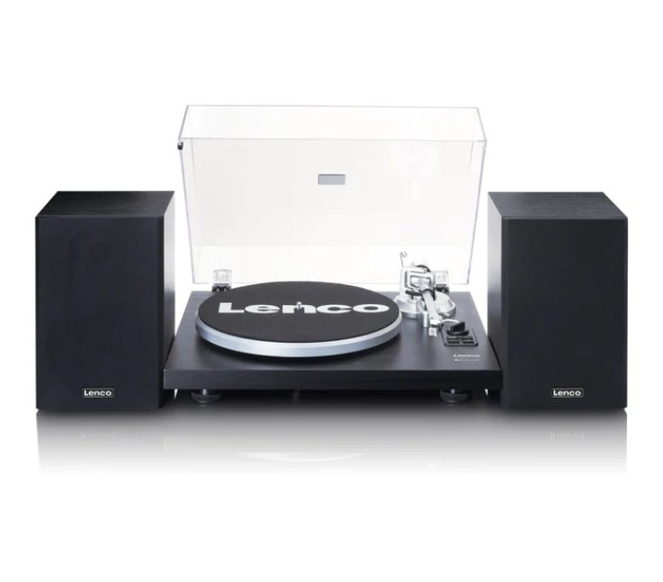 LENCO - PLATENSPELER LS-500 BK  MET INGEBOUWDE VERSTERKER EN BL