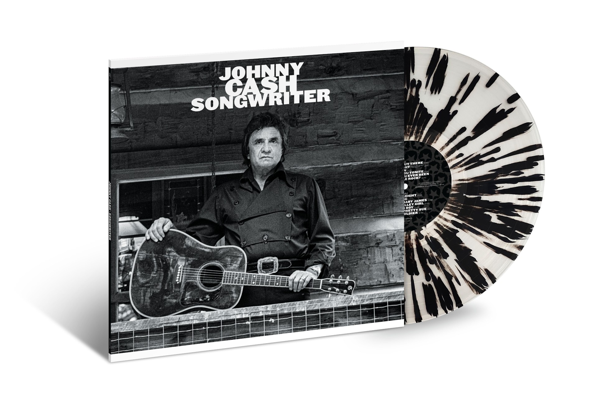 CASH, JOHNNY - SONGWRITER -TRANSPARANT BLACK SPLATTERED/EXCLUSIVE-