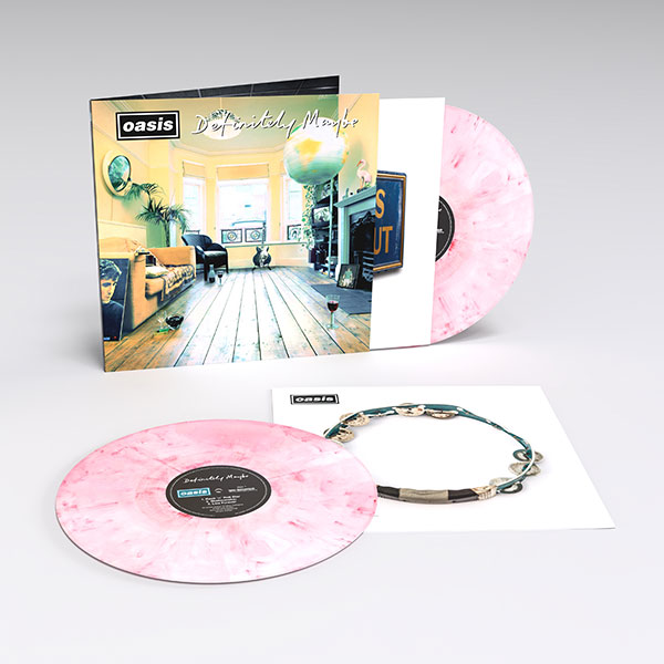 OASIS - DEFINITELY MAYBE - STRAWBERRY CREAM VINYL-