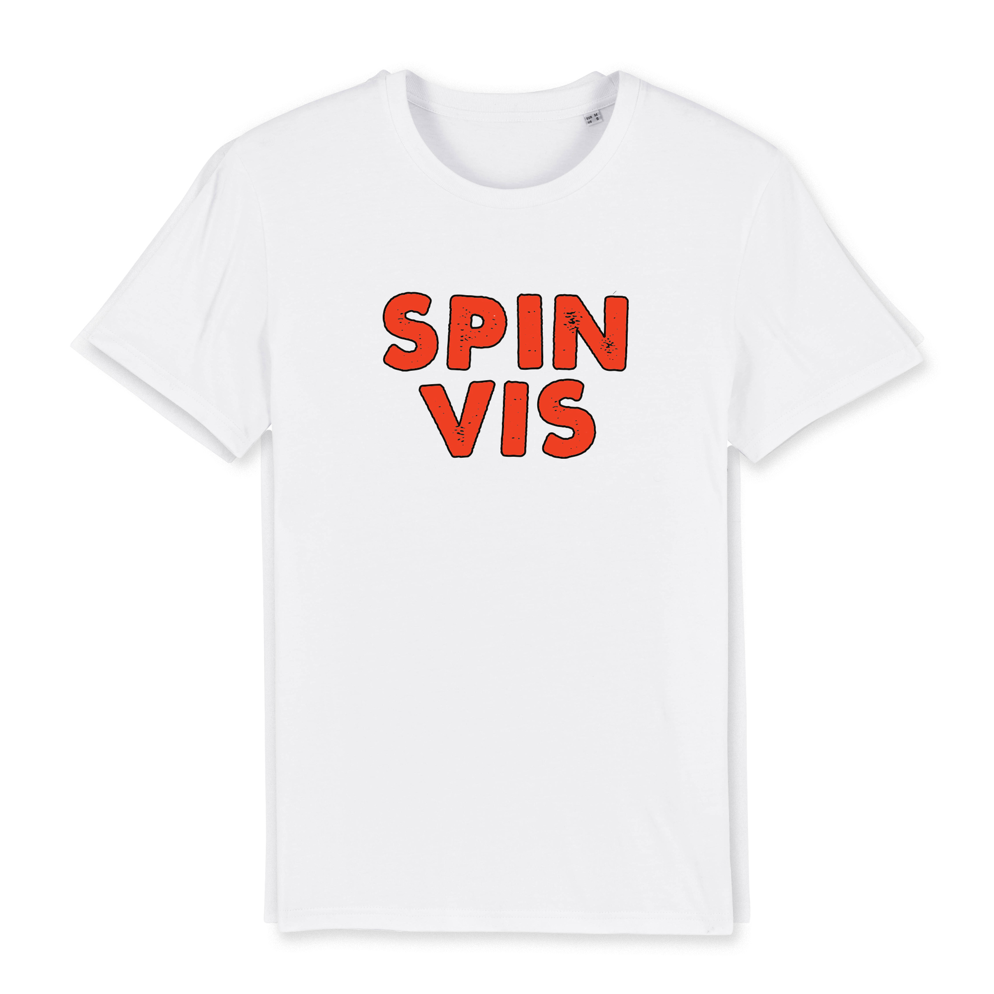SPINVIS - IK WIL ALLEEN MAAR ZWEMMEN T-SHIRT -M- WIT