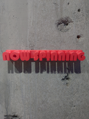 VINYL DISPLAY - NOW SPINNING ROOD