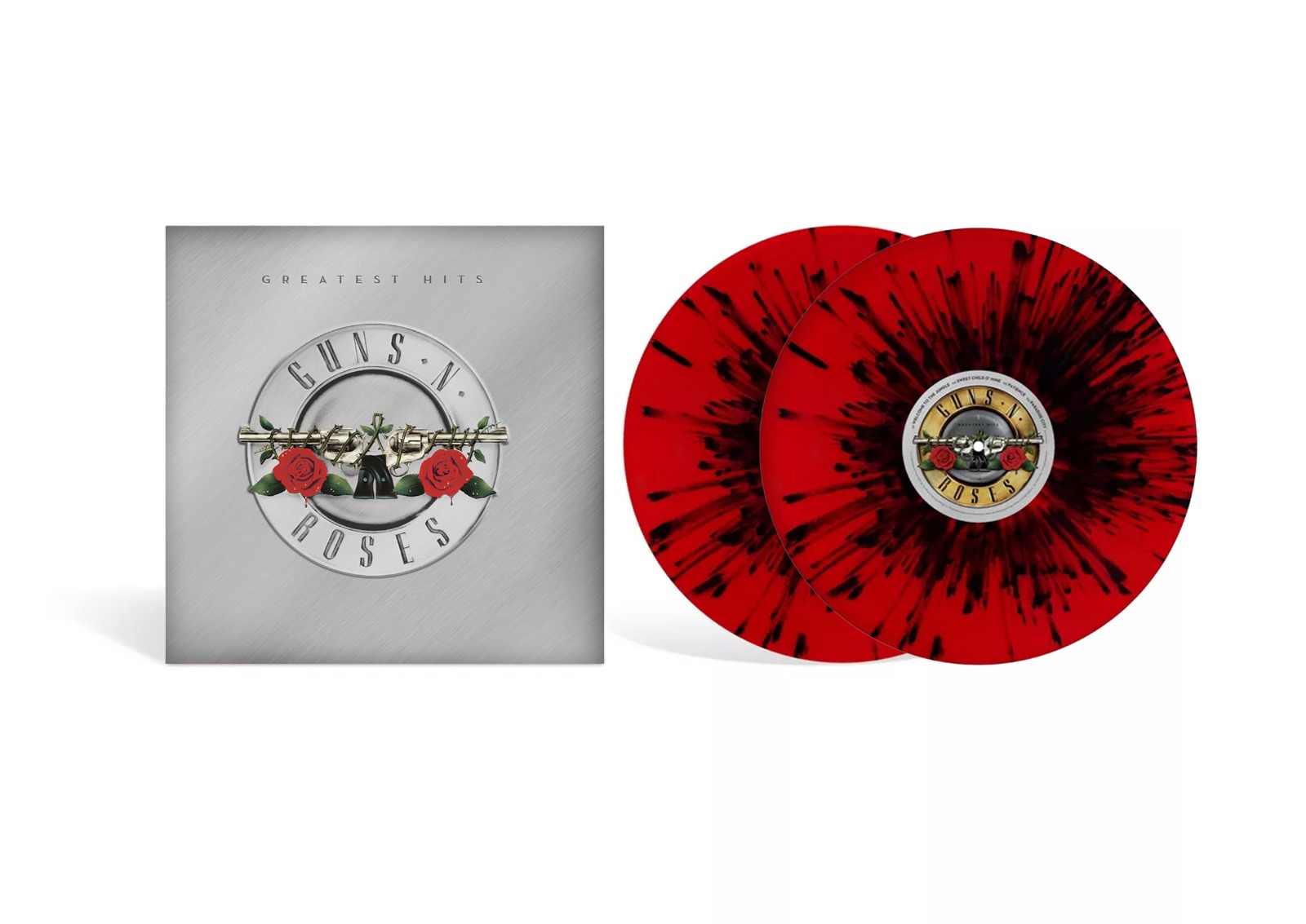GUNS N' ROSES - GREATEST HITS -RED BLACK SPLATTER-