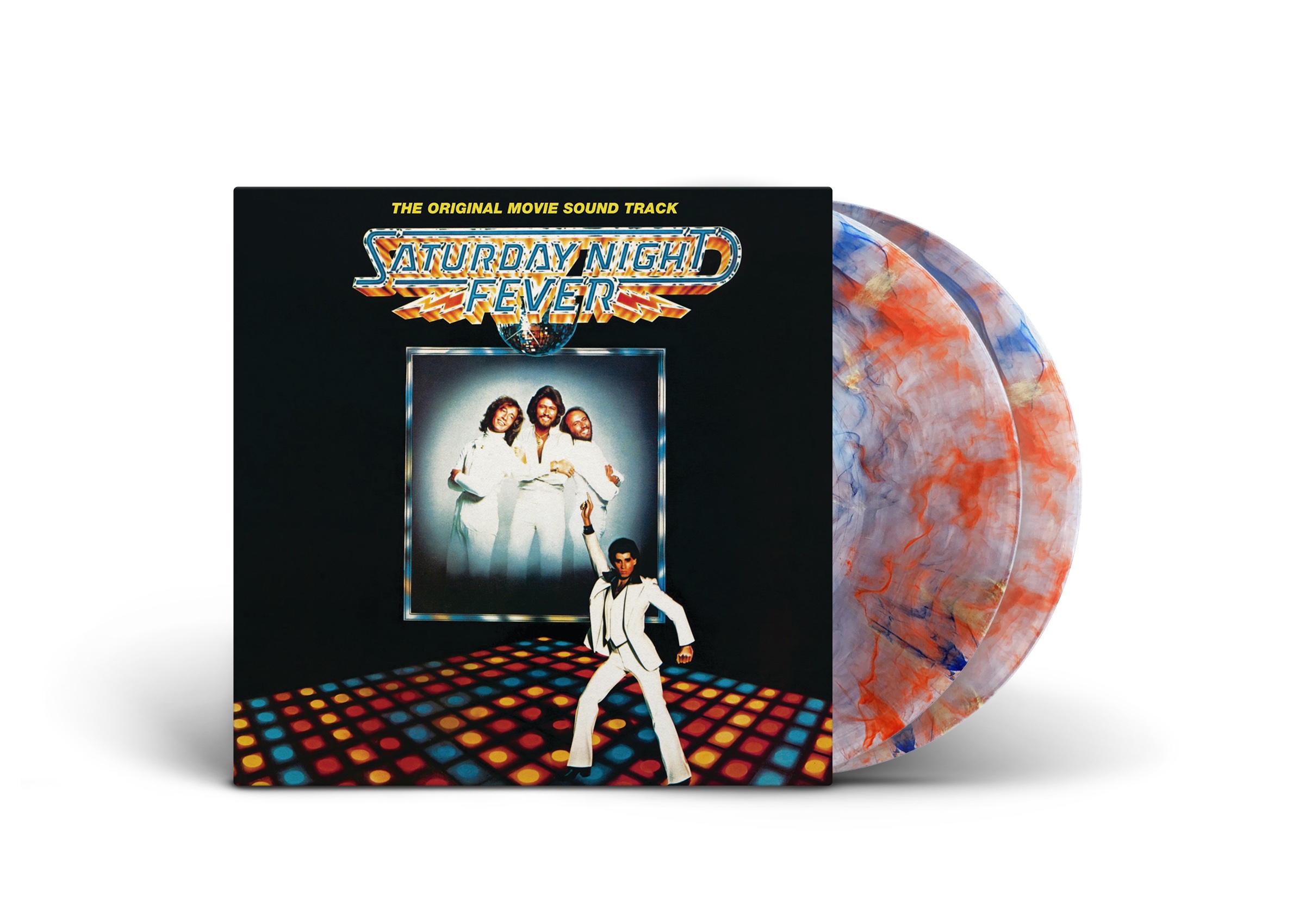 VARIOUS - SATURDAY NIGHT FEVER -RED, ORANGE & BLUE MARBLED VINYL-