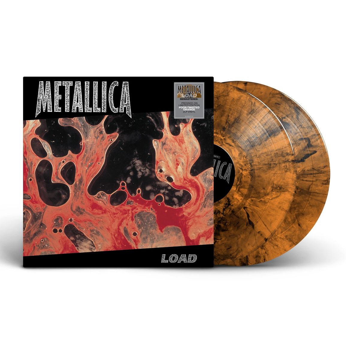 METALLICA - LOAD -POOR TWISTED ORANGE VINYL-
