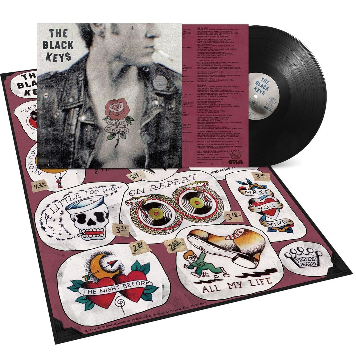 BLACK KEYS - NO RAIN, NO FLOWERS -BLACK VINYL-