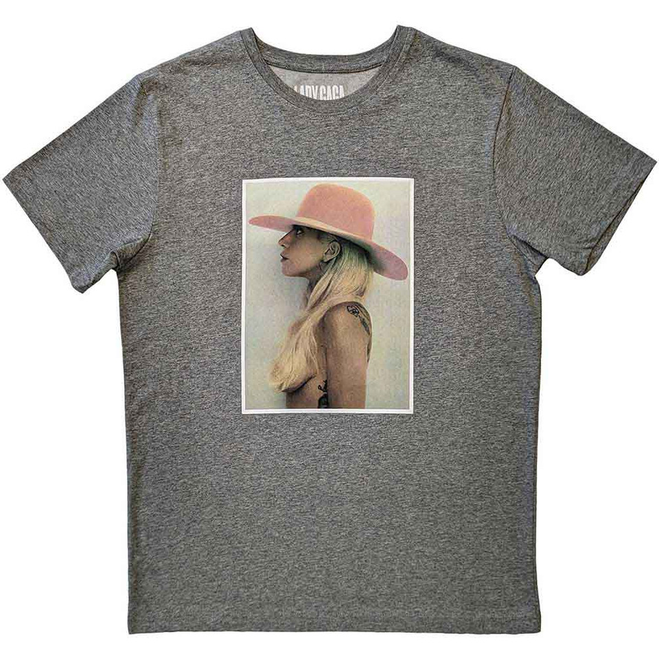 LADY GAGA - PINK HAT (GREY) -LARGE-