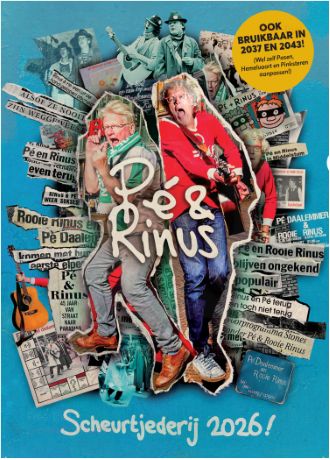 DAALEMMER, PE & ROOIE RINUS - SCHEURKALENDER 2026