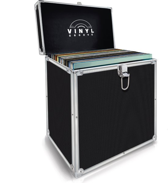 VINYLKOFFER ZWART - 40 STUKS