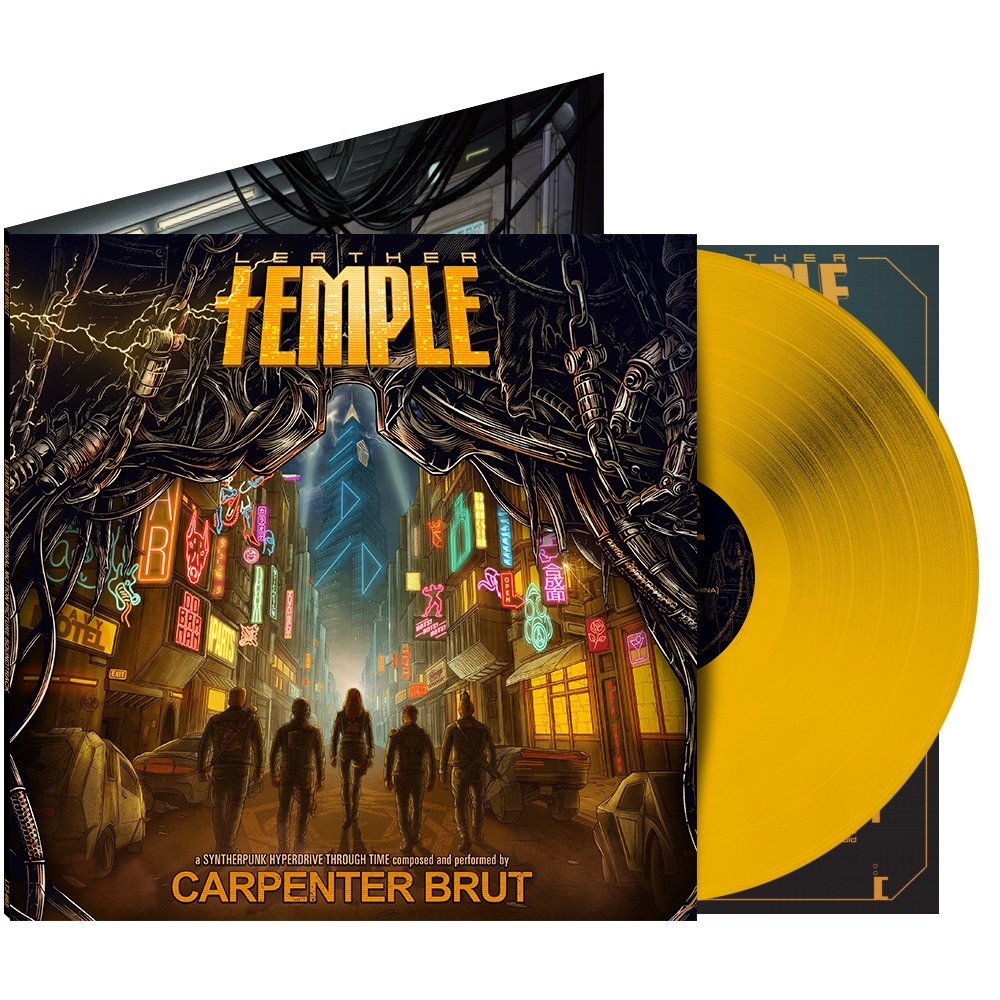 CARPENTER BRUT - LEATHER TEMPLE -YELLOW VINYL-
