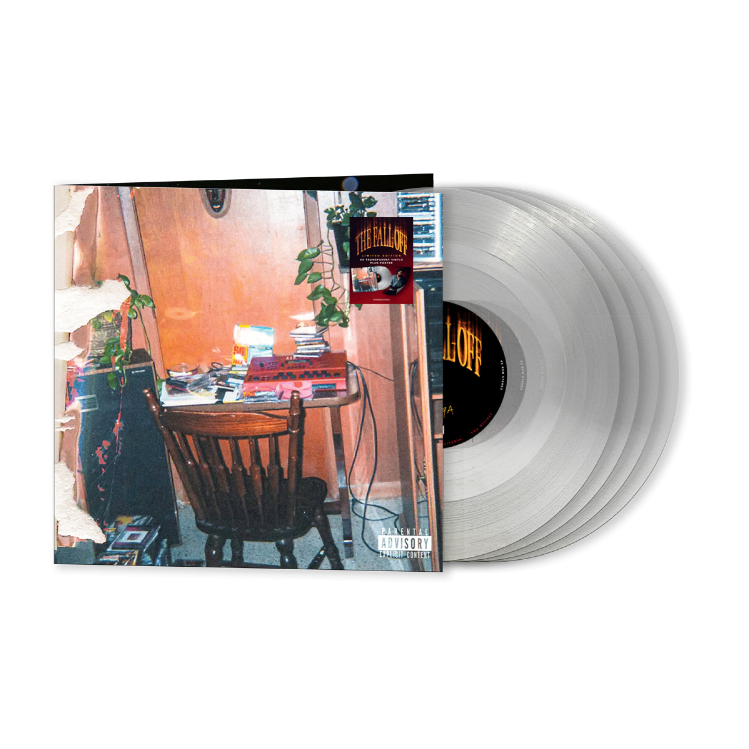 J. COLE - THE FALL-OFF -TRANSPARENT EXCLUSIVE VINYL-