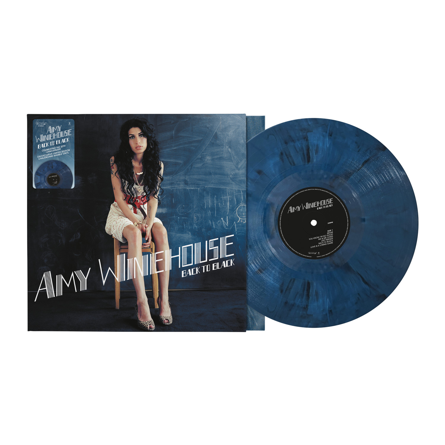 WINEHOUSE, AMY - BACK TO BLACK -CHALKBOARD MARBLE VINYL-