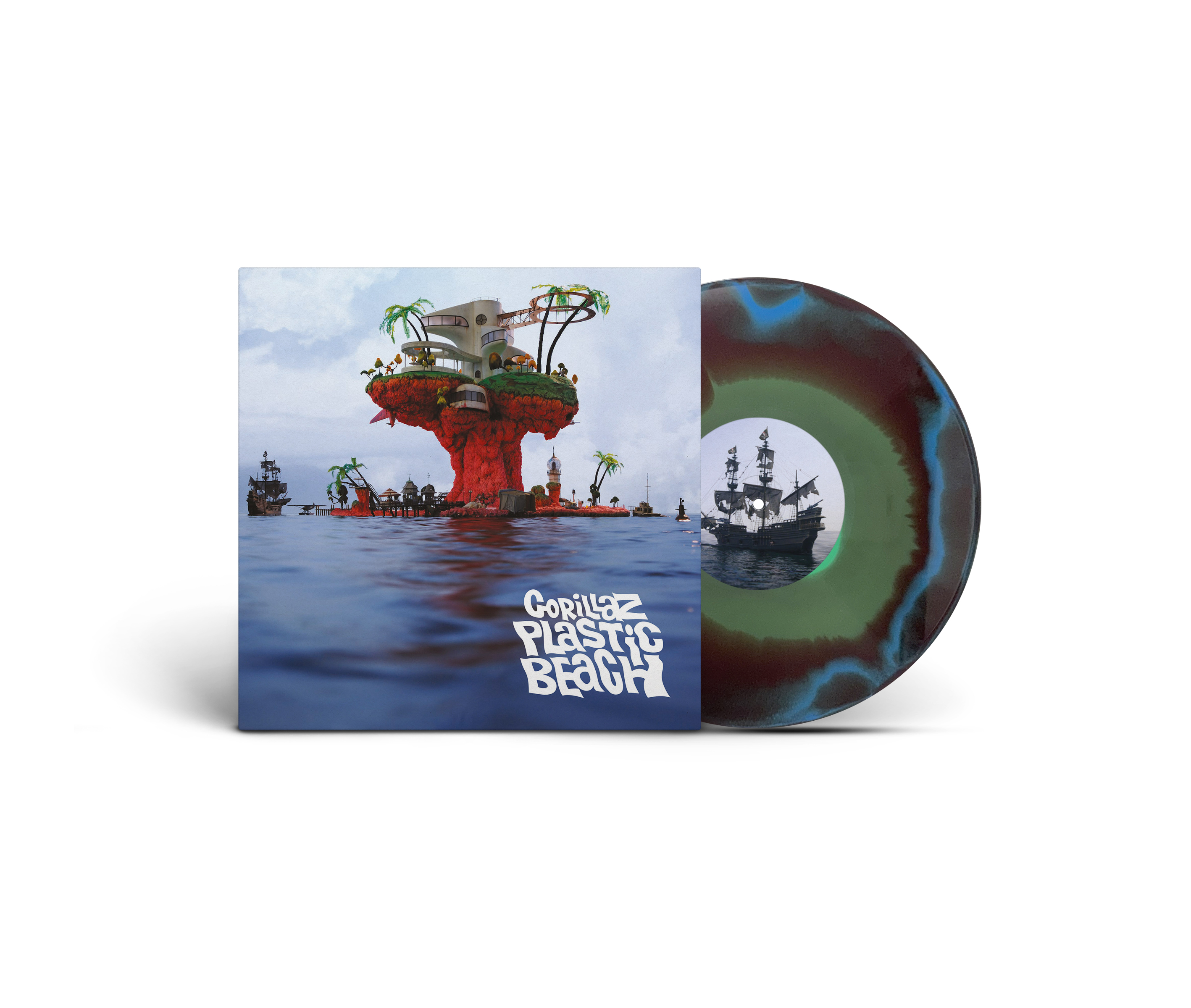 GORILLAZ - PLASTIC BEACH -COLOURED VINYL-