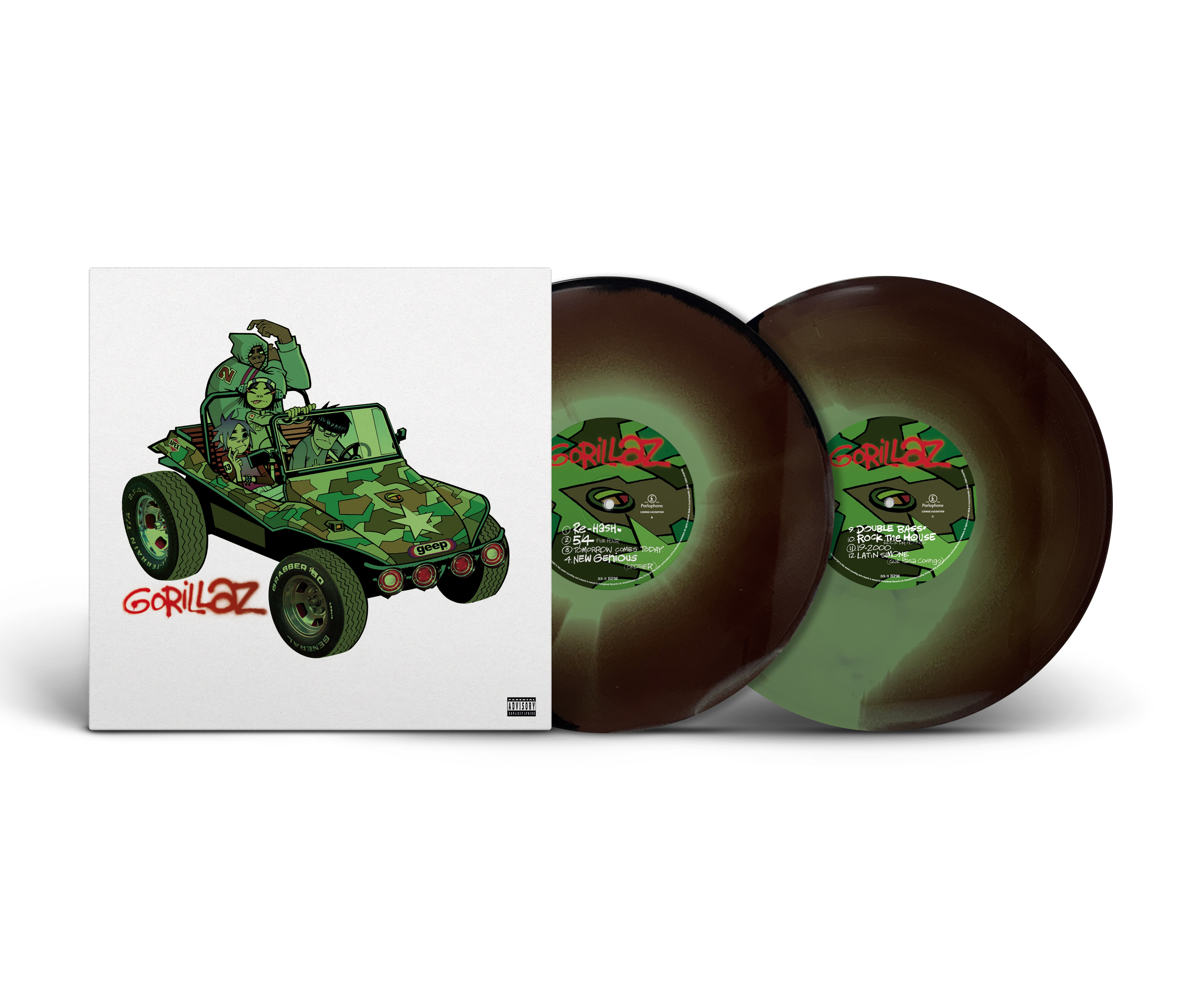 GORILLAZ - GORILLAZ -COLOURED VINYL-