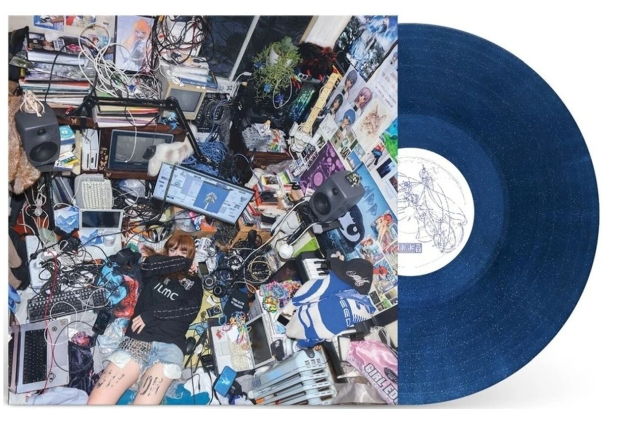 NINAJIRACHI - I LOVE MY COMPUTER -COBALT BLUE GLITTER-
