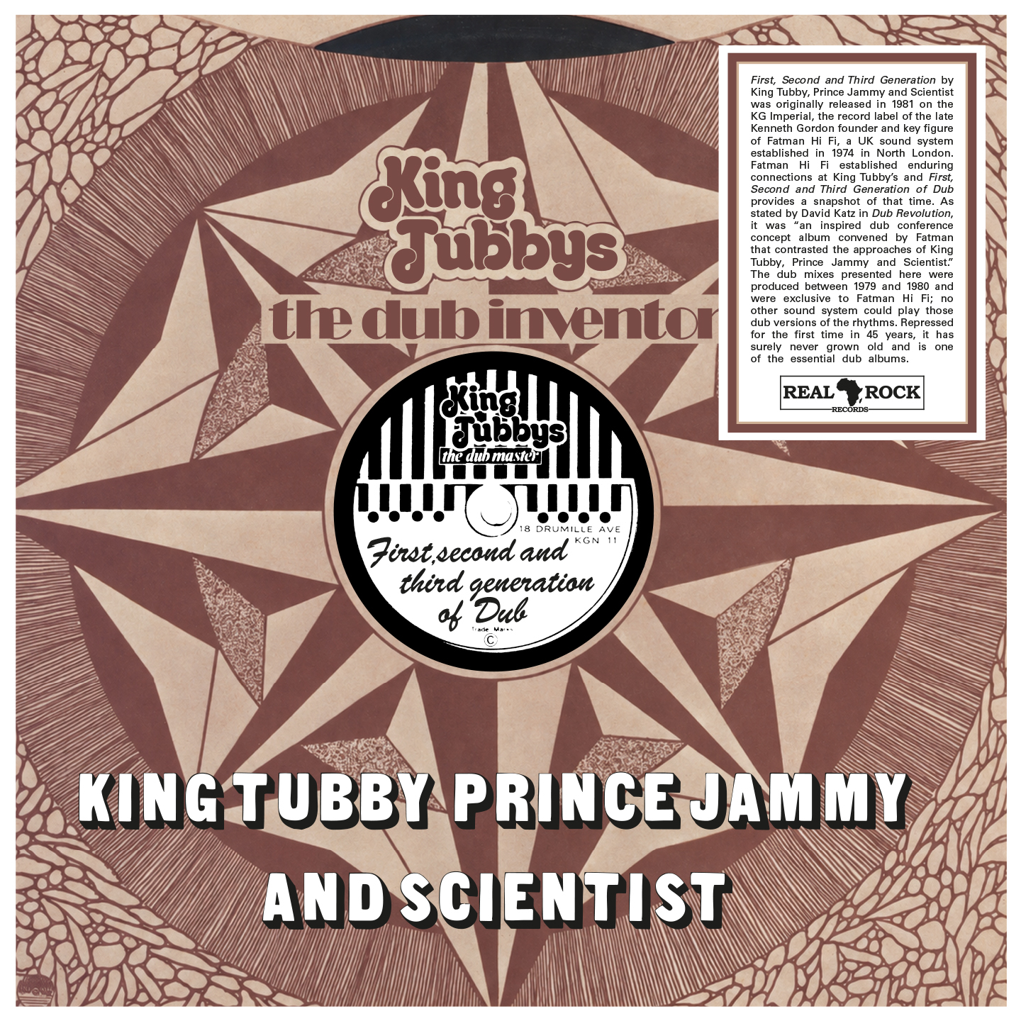 KING TUBBY / PRINCE JAMMY /SCIENTIST - FIRST SECOND AND THIRD GENERATION OF DUB